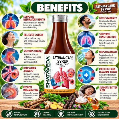 Asthma Care Syrup 200 ml | Respiratory & Cough Wellness Support