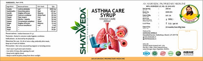 Asthma Care Syrup 200 ml | Respiratory & Cough Wellness Support