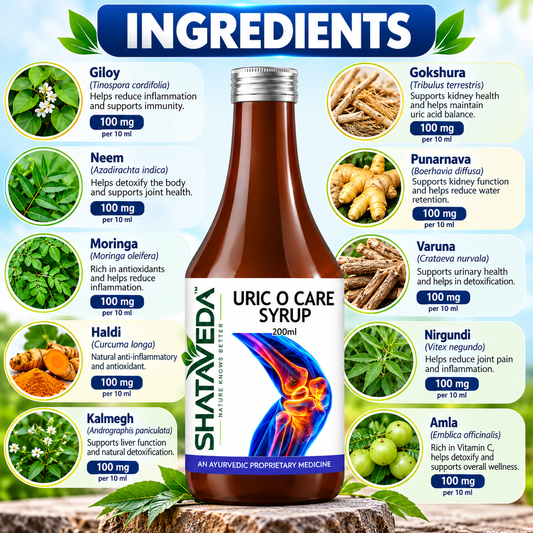 Uric O Care Syrup 200 ml | Urinary & Joint Wellness Support