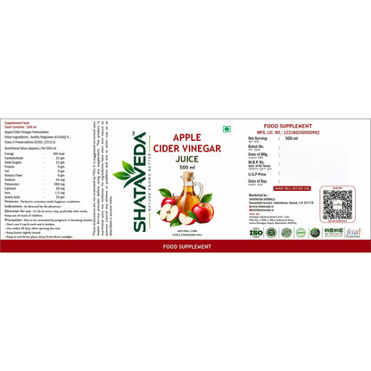 Apple Cider Vinegar Juice 500 ml | Daily Wellness Support