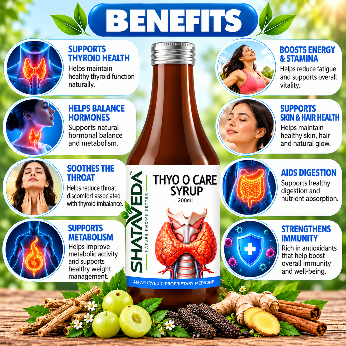 Thyo O Care Syrup 200 ml | Thyroid & Herbal Wellness Support