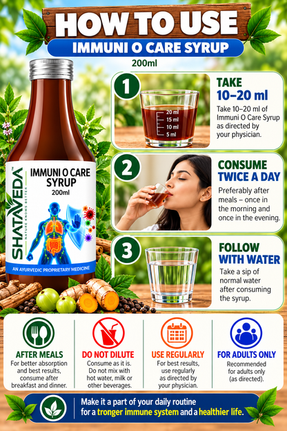Immuni O Care Syrup 200 ml | Immune & Daily Wellness Support