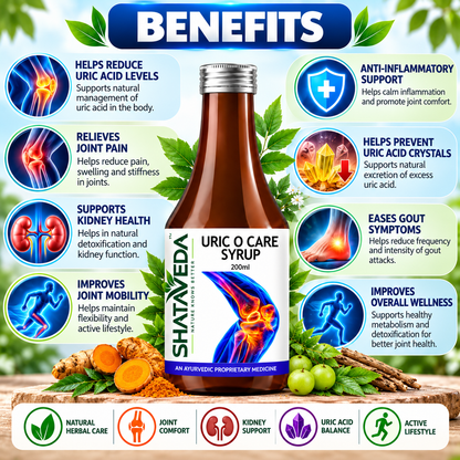 Uric O Care Syrup 200 ml | Urinary & Joint Wellness Support