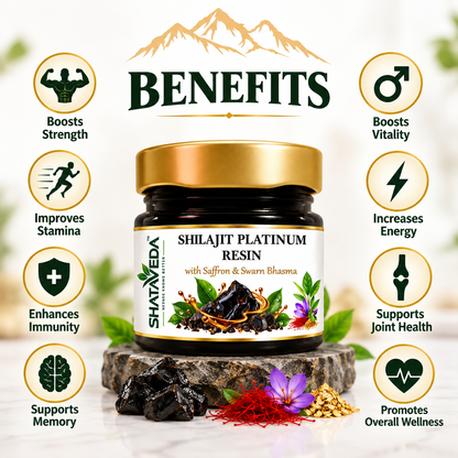 Shilajit Platinum Resin 20gm | Strength & Vitality Support
