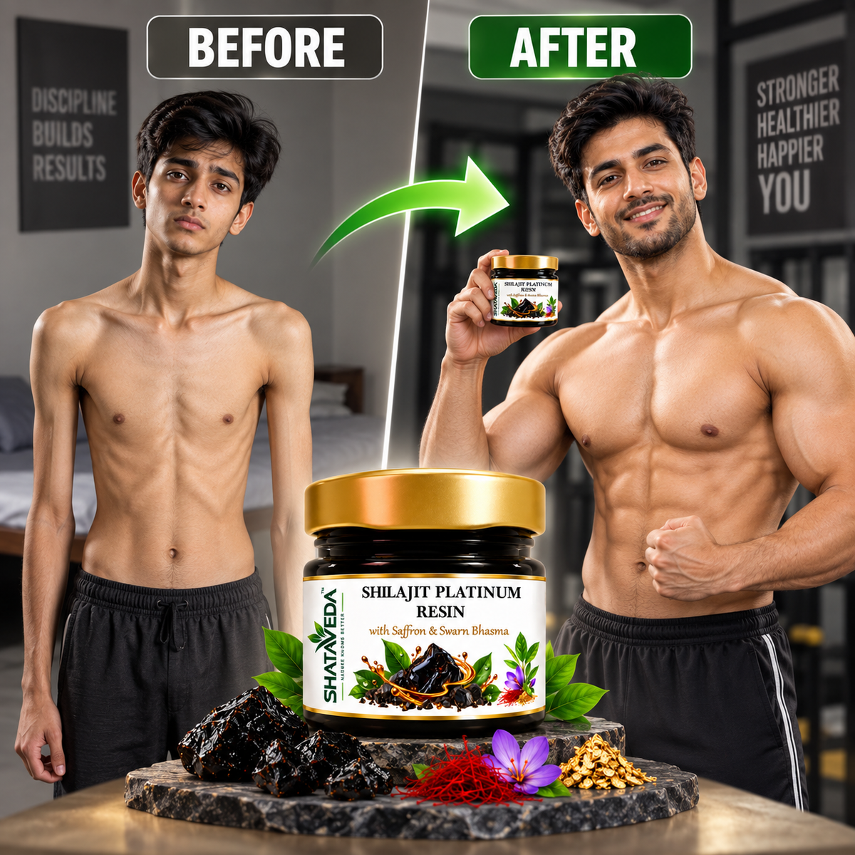 Shilajit Platinum Resin 20gm | Strength & Vitality Support