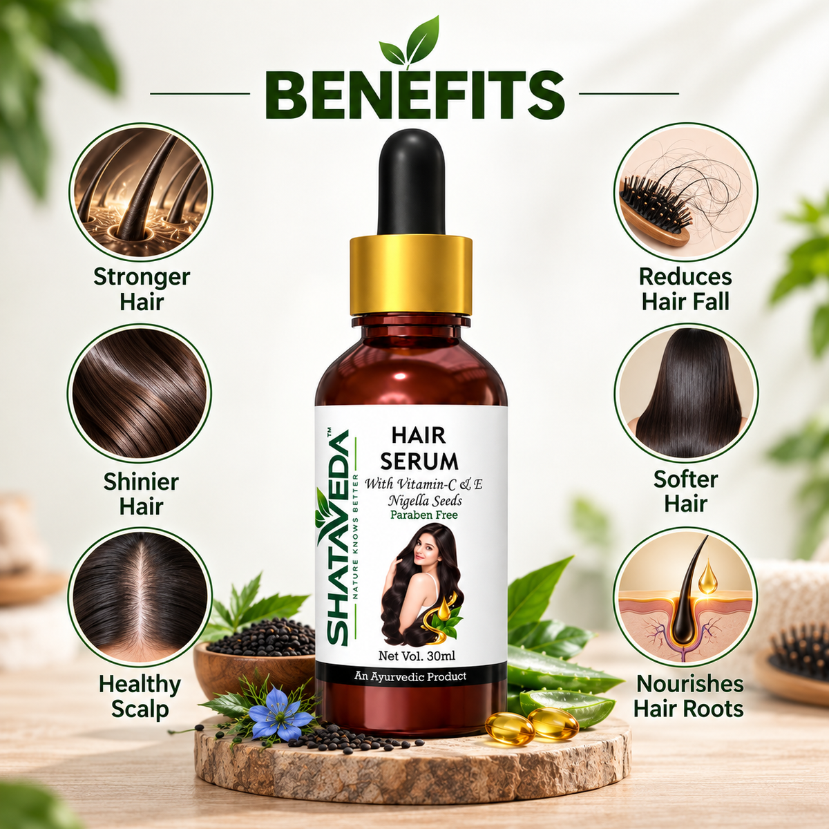 Hair Serum 30 ml | Scalp Nourishment & Hair Shine