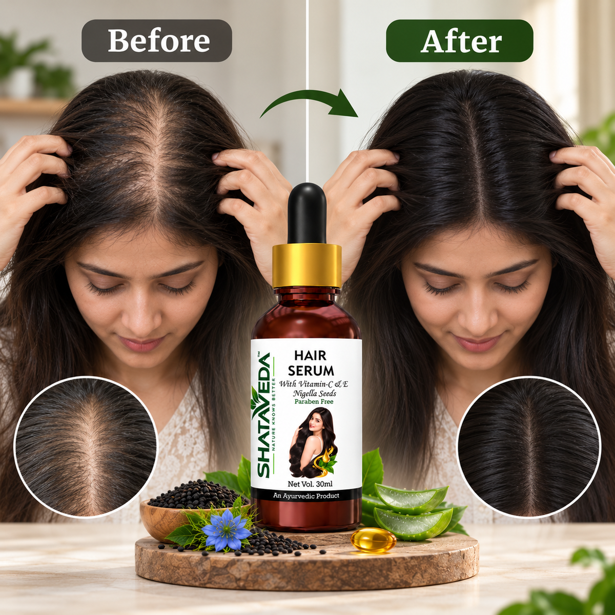 Hair Serum 30 ml | Scalp Nourishment & Hair Shine