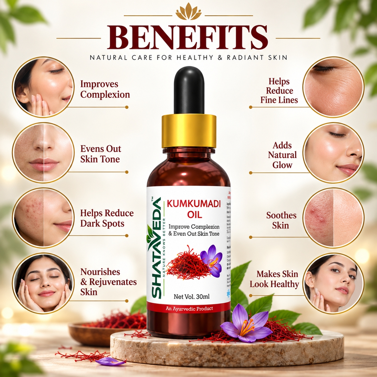 Kumkumadi Oil 30 ml | Skin Appearance & Even Tone