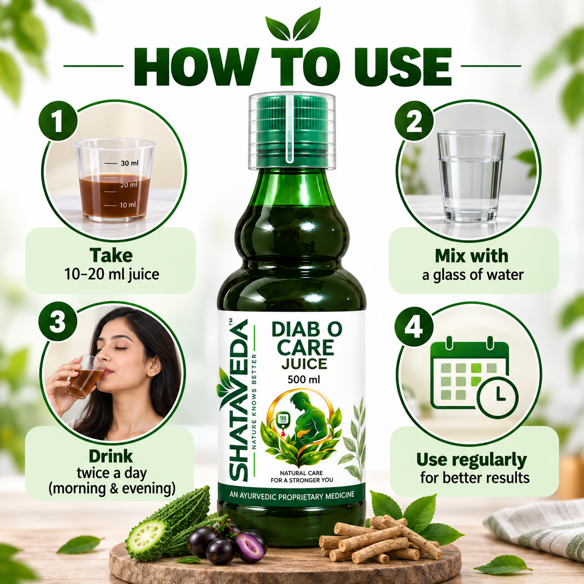 Diab O Care Juice 500 ml | Herbal Wellness & Metabolic Support