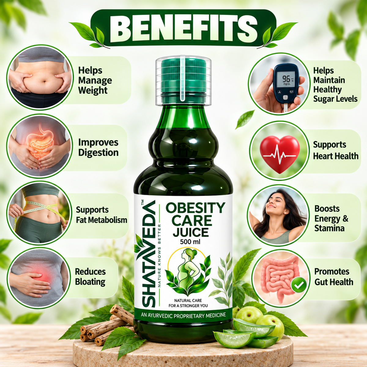 Obesity Care Juice 500 ml | Herbal Wellness & Metabolism Support