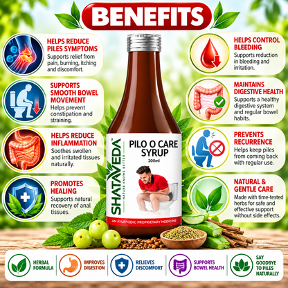 Pilo O Care Syrup 200 ml | Digestive & Bowel Wellness Support