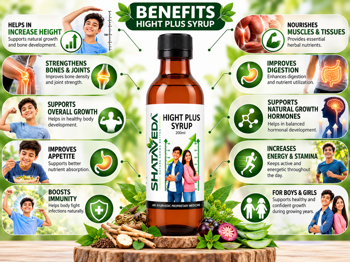 Hight Plus Syrup 200 ml | Daily Nutritional & Herbal Wellness Support