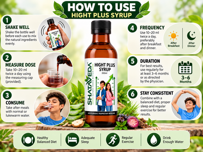 Hight Plus Syrup 200 ml | Daily Nutritional & Herbal Wellness Support