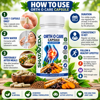 Orth O Care Capsule 60 Capsules | Joint & Bone Wellness Support